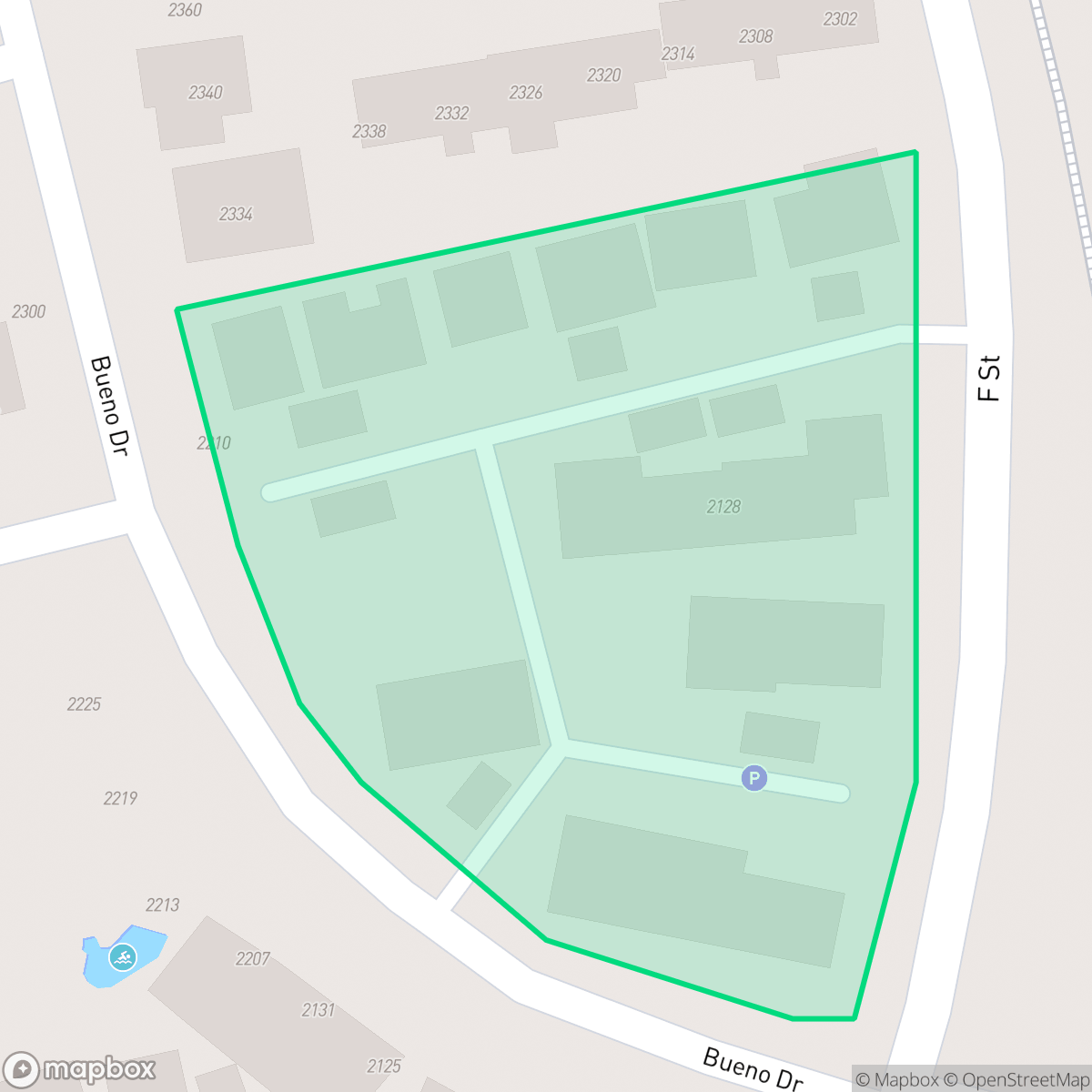 Map showing the location of Arrowhead, Davis, CA