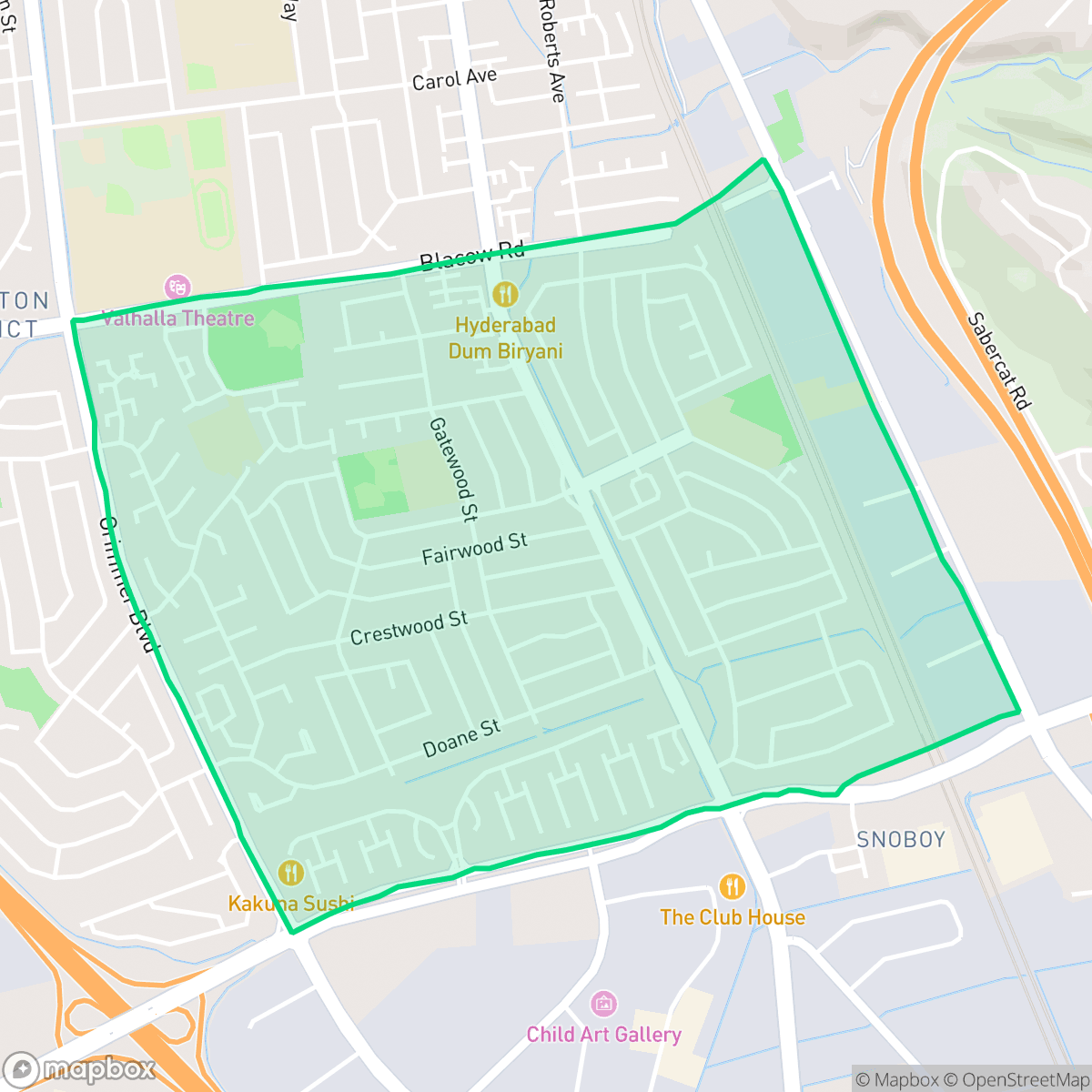 Map showing the location of Grimmer, Fremont, CA