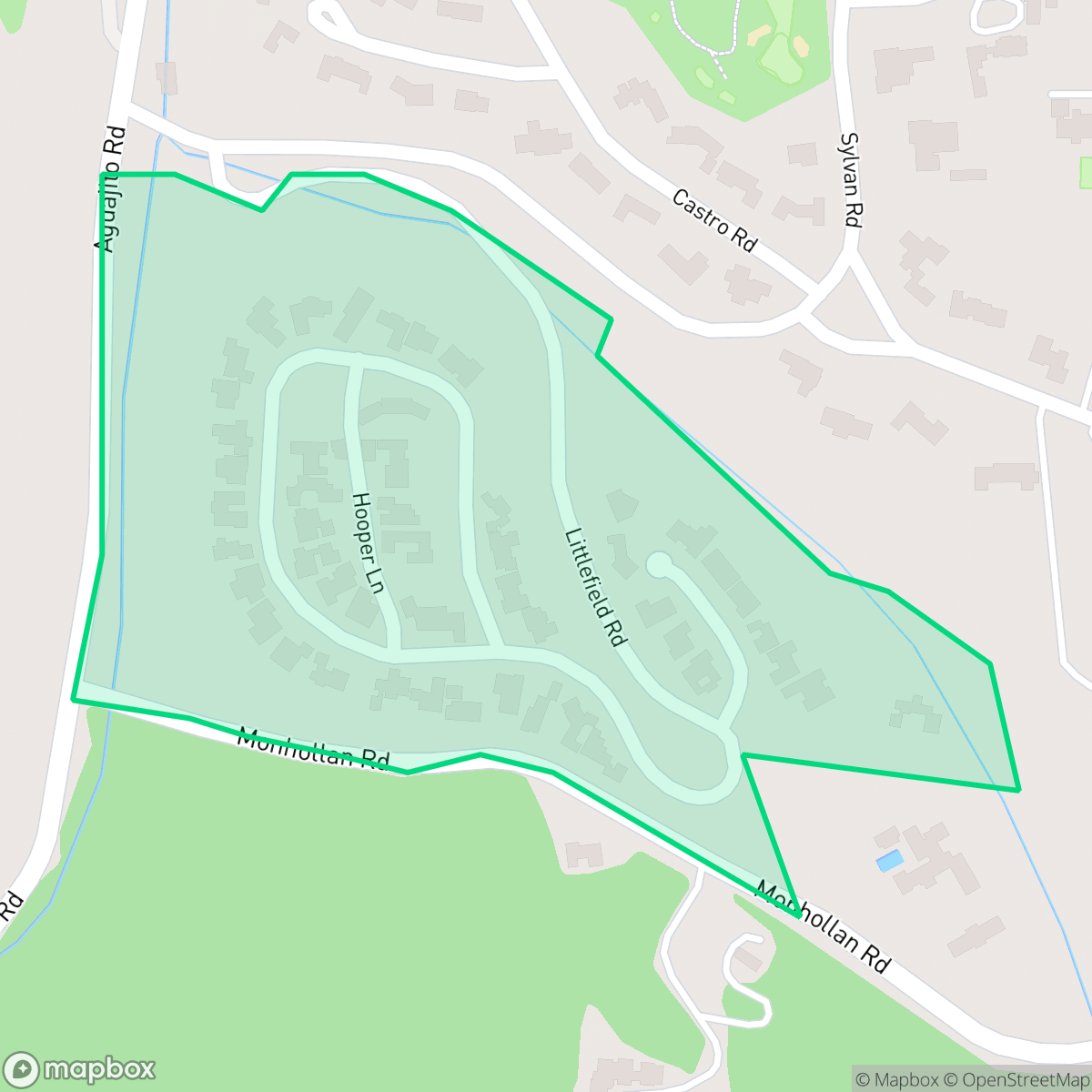 Map showing the location of Aguajito Oaks, Monterey, CA