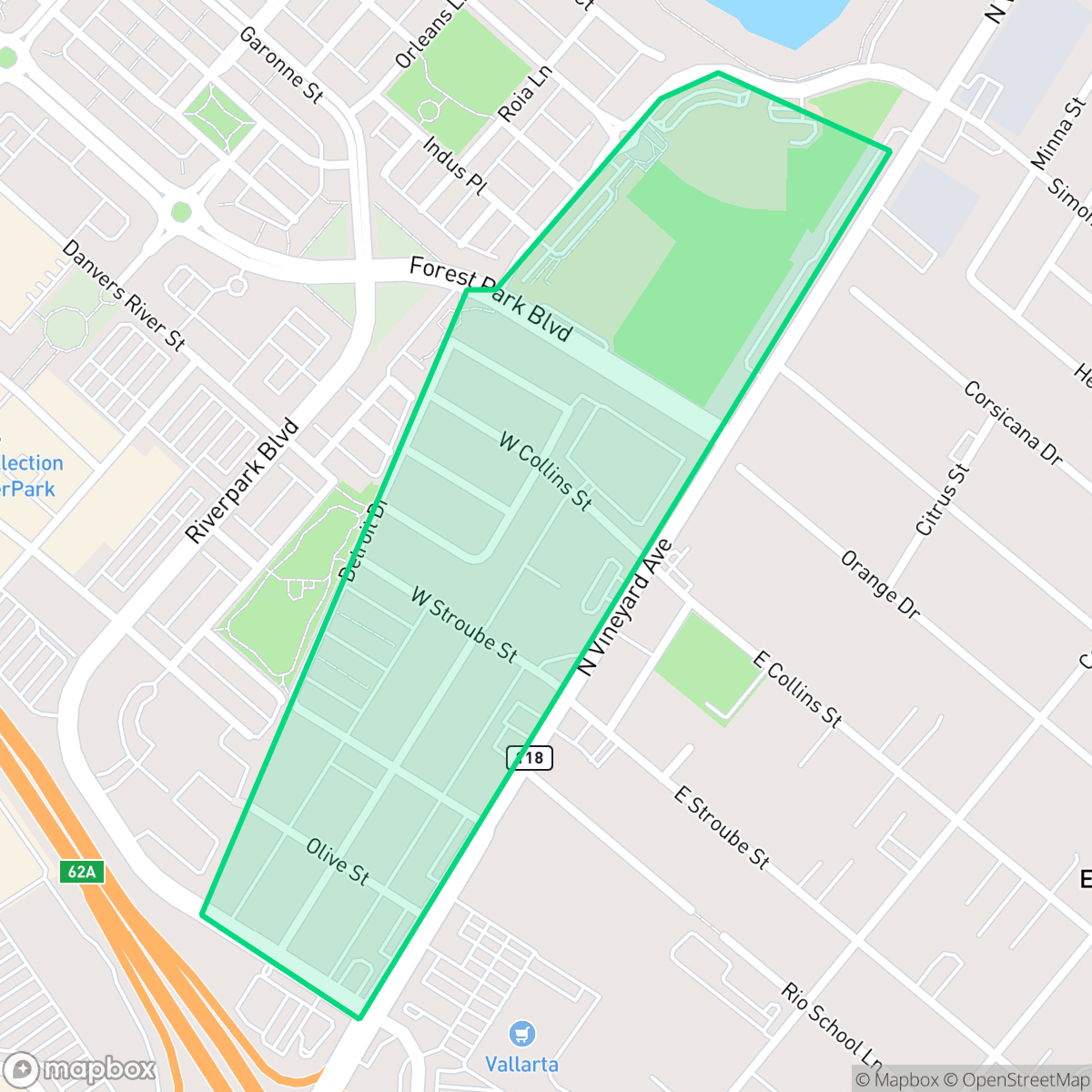 Map showing the location of El Rio West, Oxnard, CA