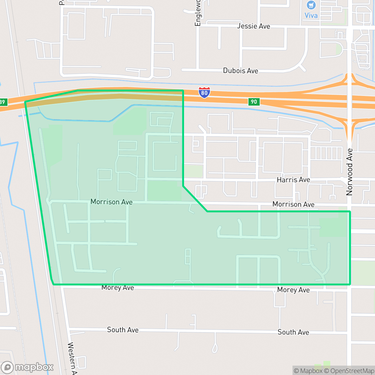 Map showing the location of Oak Knoll, Sacramento, CA