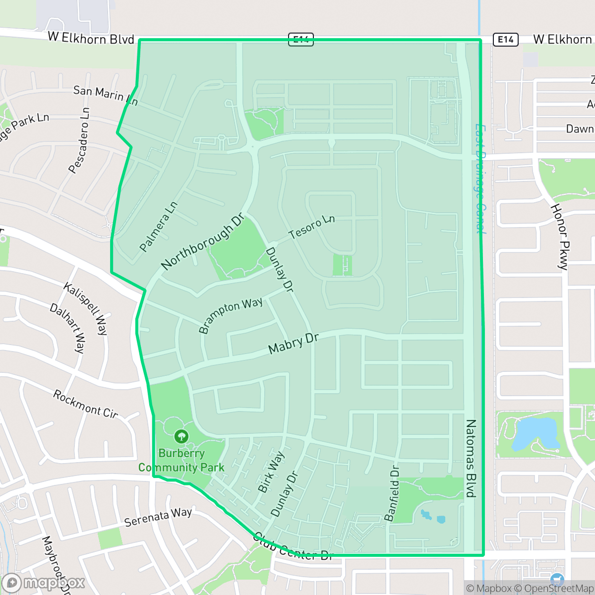 Map showing the location of Village 9, Sacramento, CA