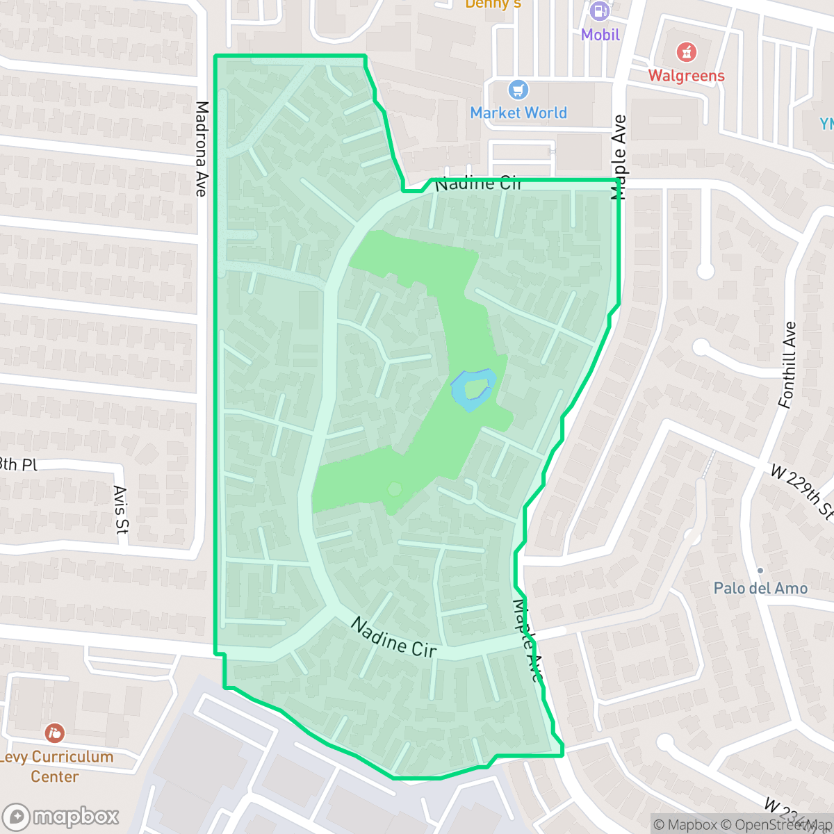 Map showing the location of New Horizons South Bay, Torrance, CA