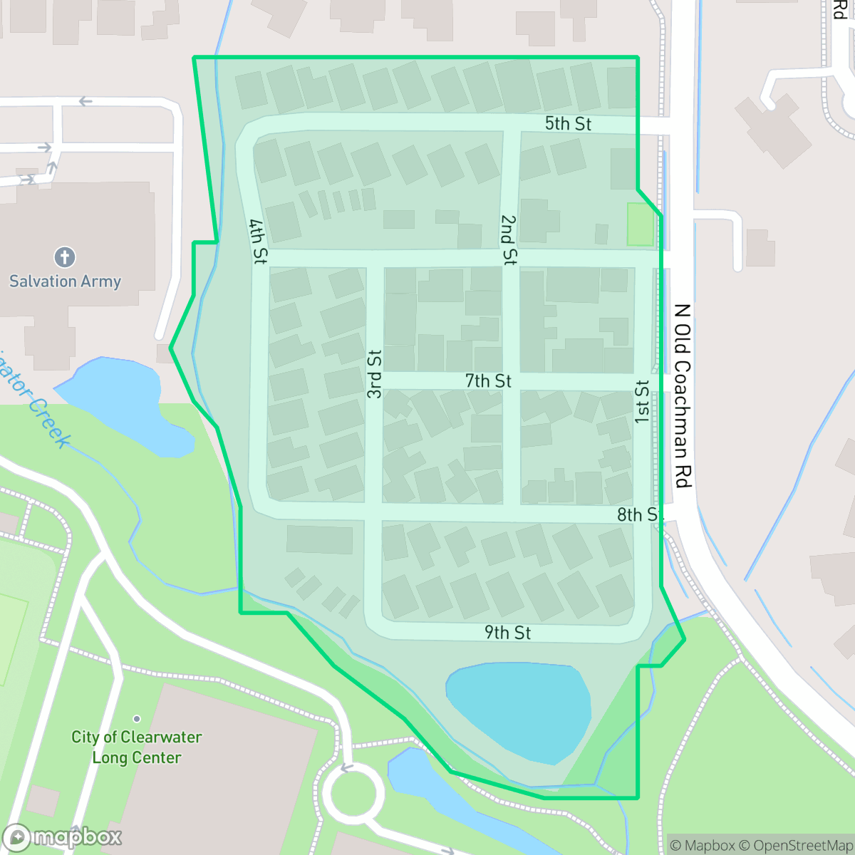 Map showing the location of Alcove Homeowners Association, Inc, Clearwater, FL