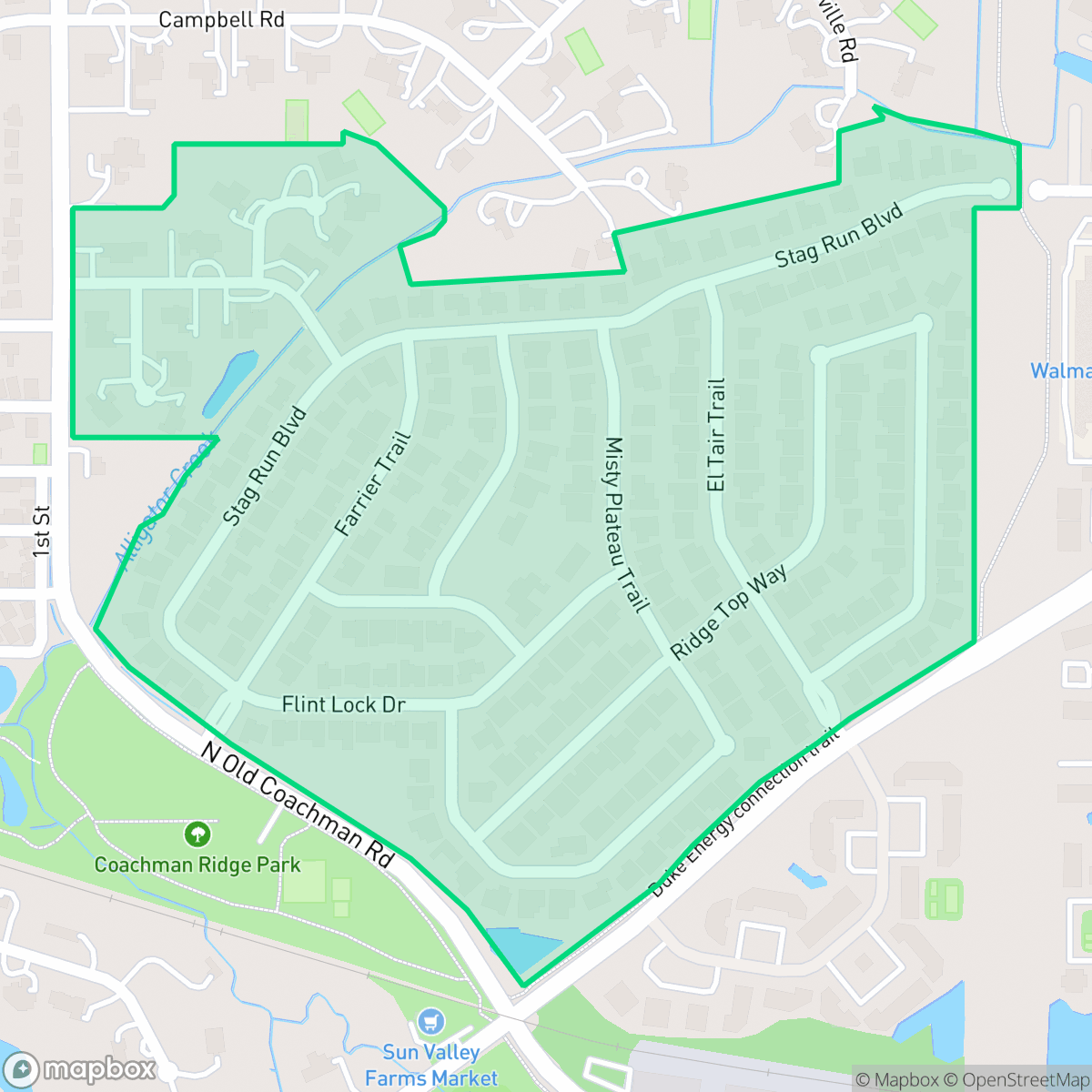 Map showing the location of Coachman Ridge Homeowners Association, Clearwater, FL
