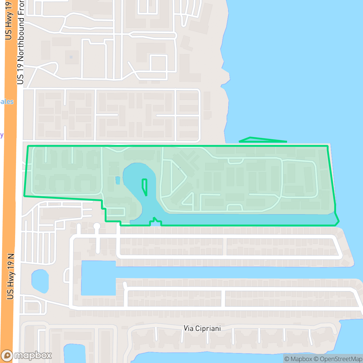Map showing the location of Imperial Cove Condominium Association, Clearwater, FL
