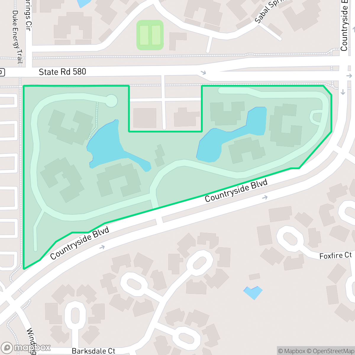 Map showing the location of Rustlewood Condominium Association, Inc, Clearwater, FL