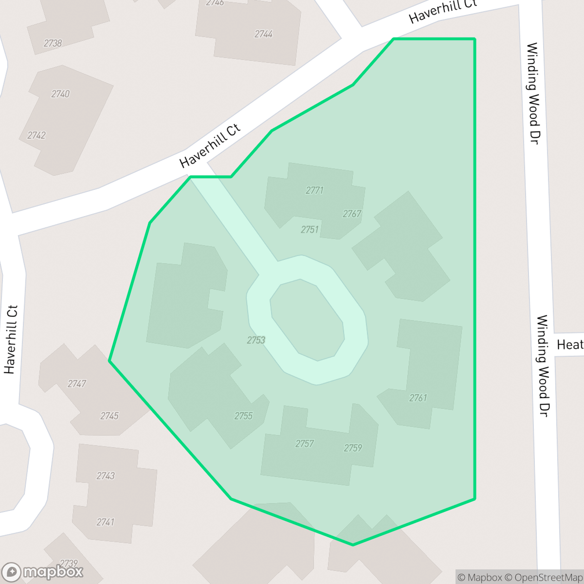 Map showing the location of Winding Wood No.4 Condominium Association, Clearwater, FL