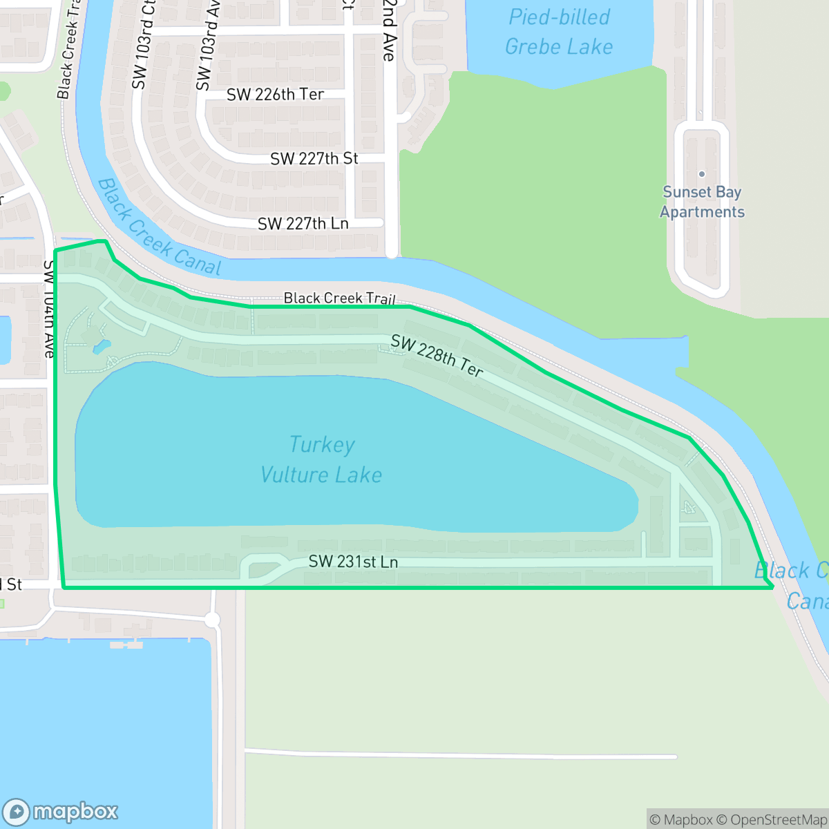 Map showing the location of Crystal Cay, Cutler Bay, FL