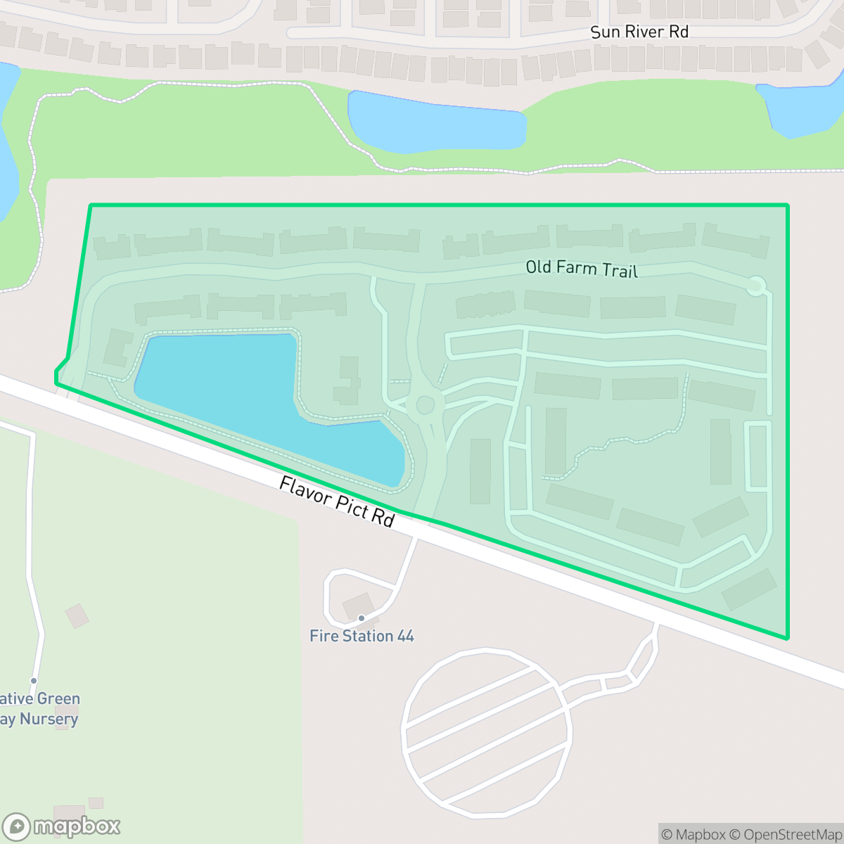 Map showing the location of Green Cay Village, Delray Beach, FL