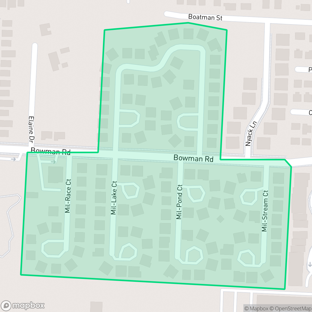 Map showing the location of Mil-Lake Estates, Greenacres, FL