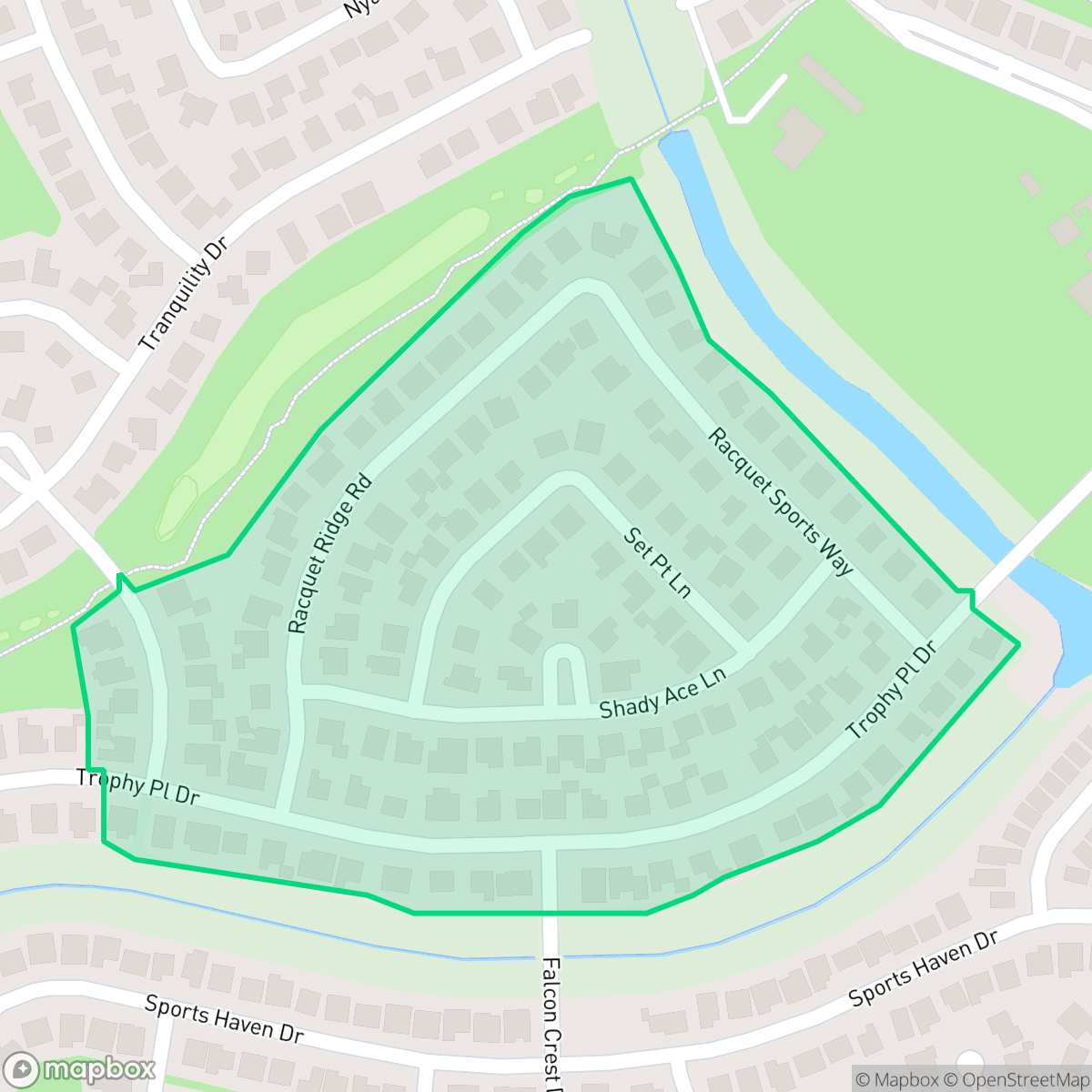 Map showing the location of Trophy Village, Atascocita, TX