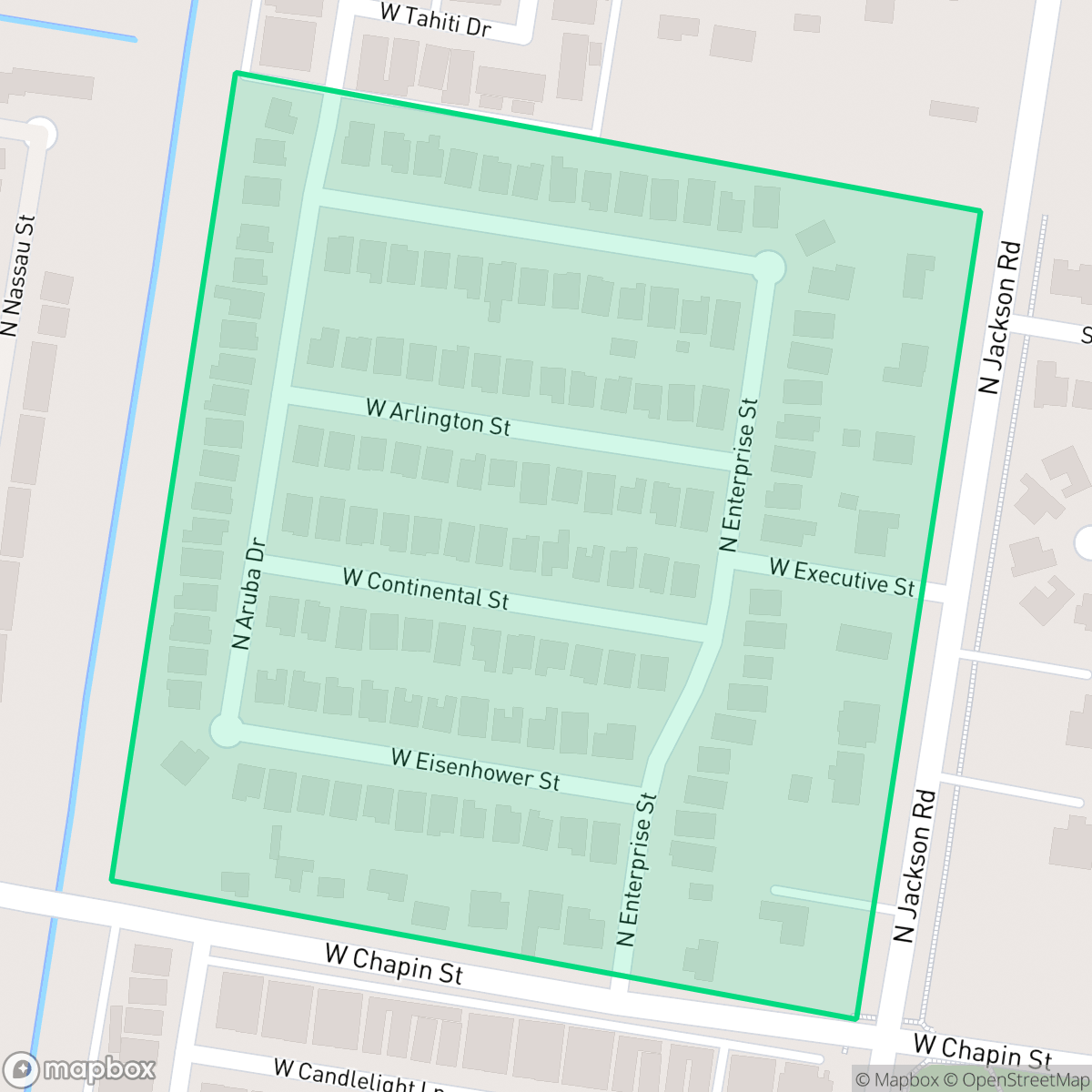Map showing the location of Chapins Crossing, Edinburg, TX