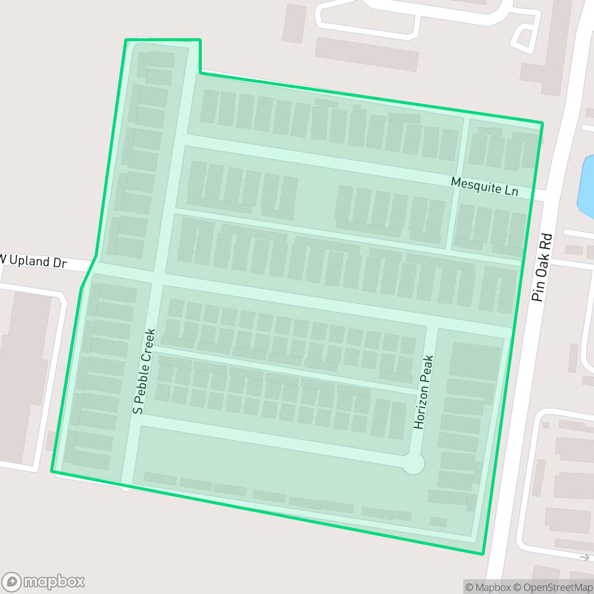 Map showing the location of Vista de Las Colinas, Edinburg, TX