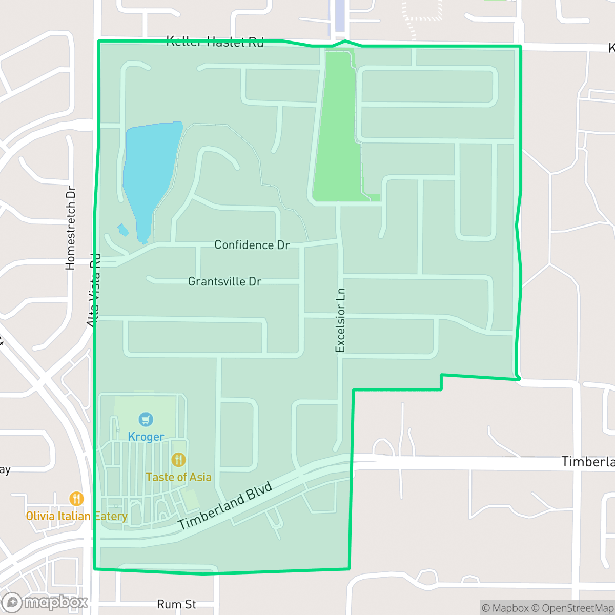Map showing the location of McPherson Ranch, Fort Worth, TX
