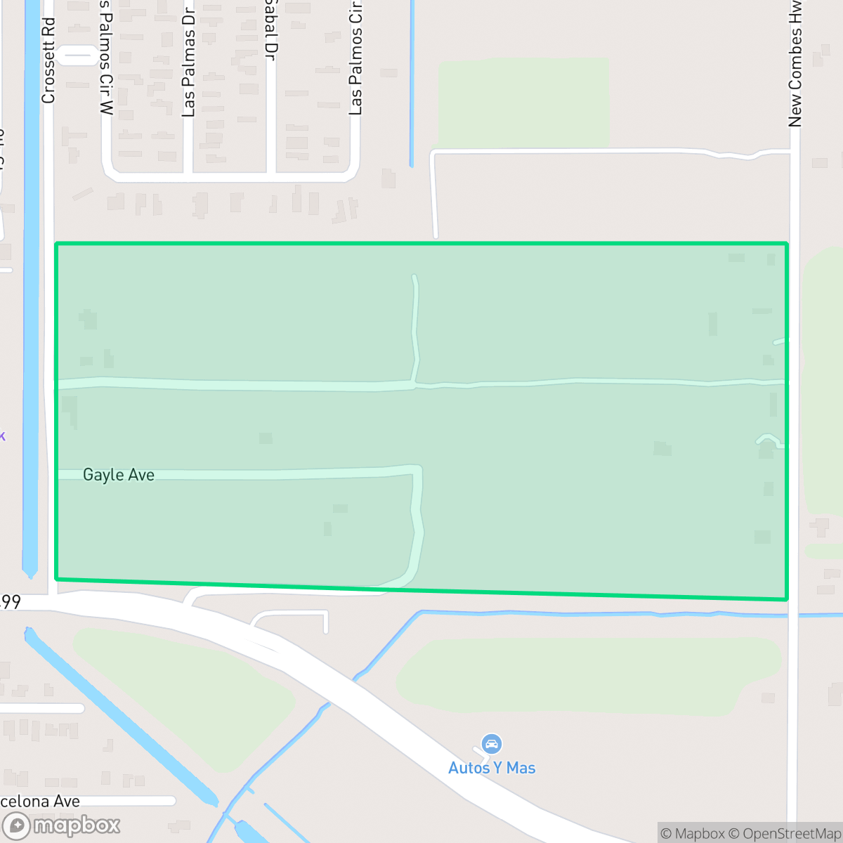 Map showing the location of Bonnaville Terrace Colonia, Harlingen, TX