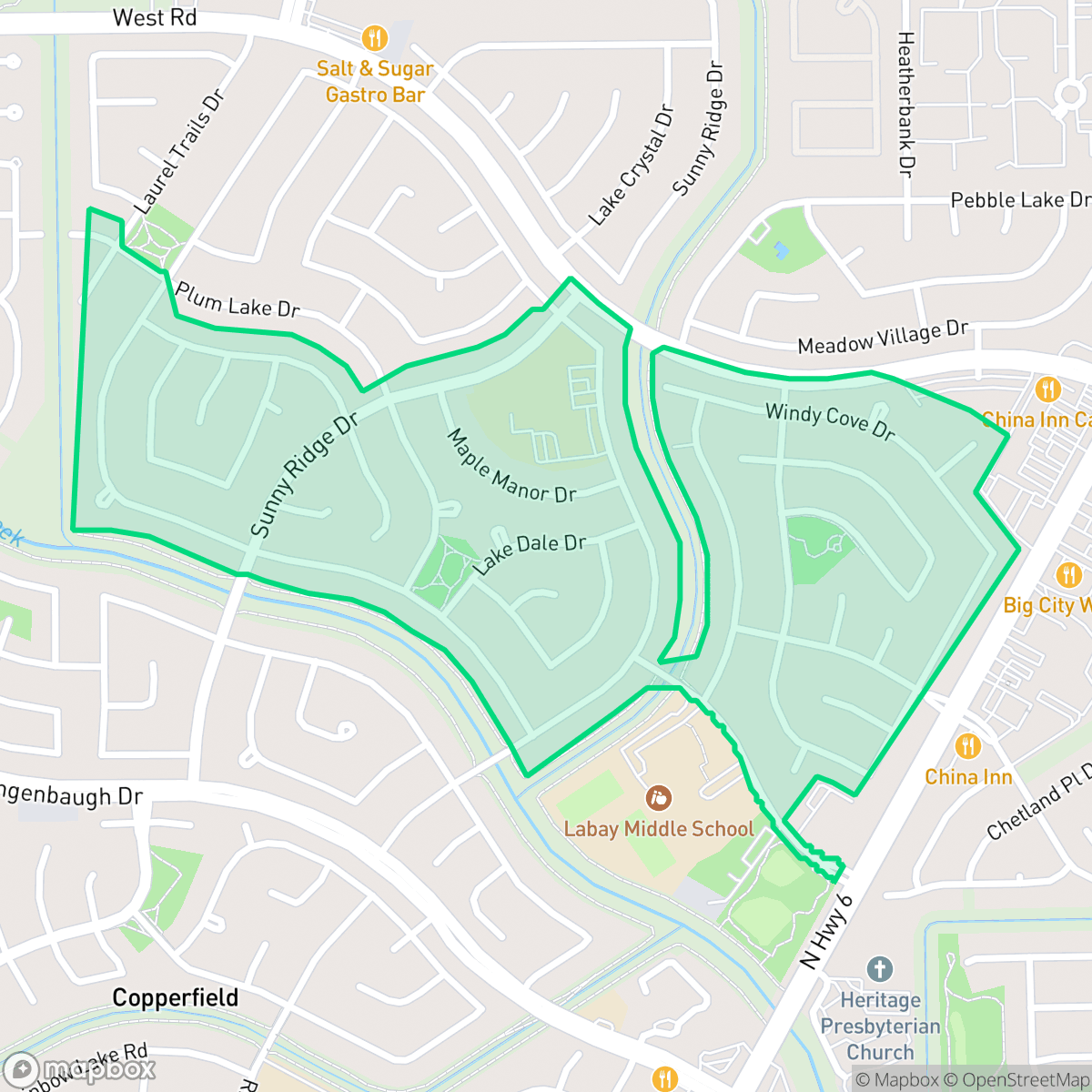 Map showing the location of Copperfield Middlegate Village, Houston, TX