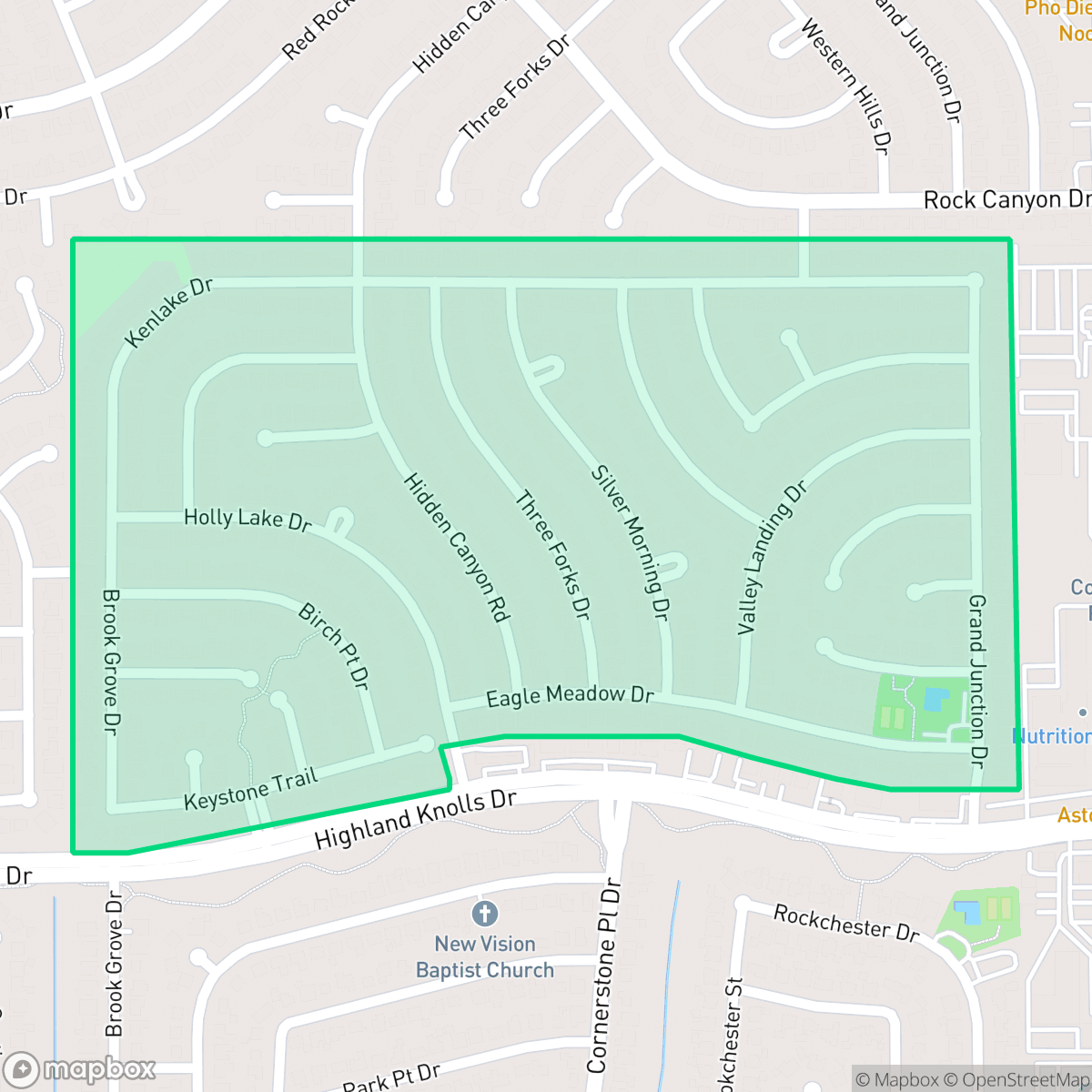 Map showing the location of Creekstone, Houston, TX