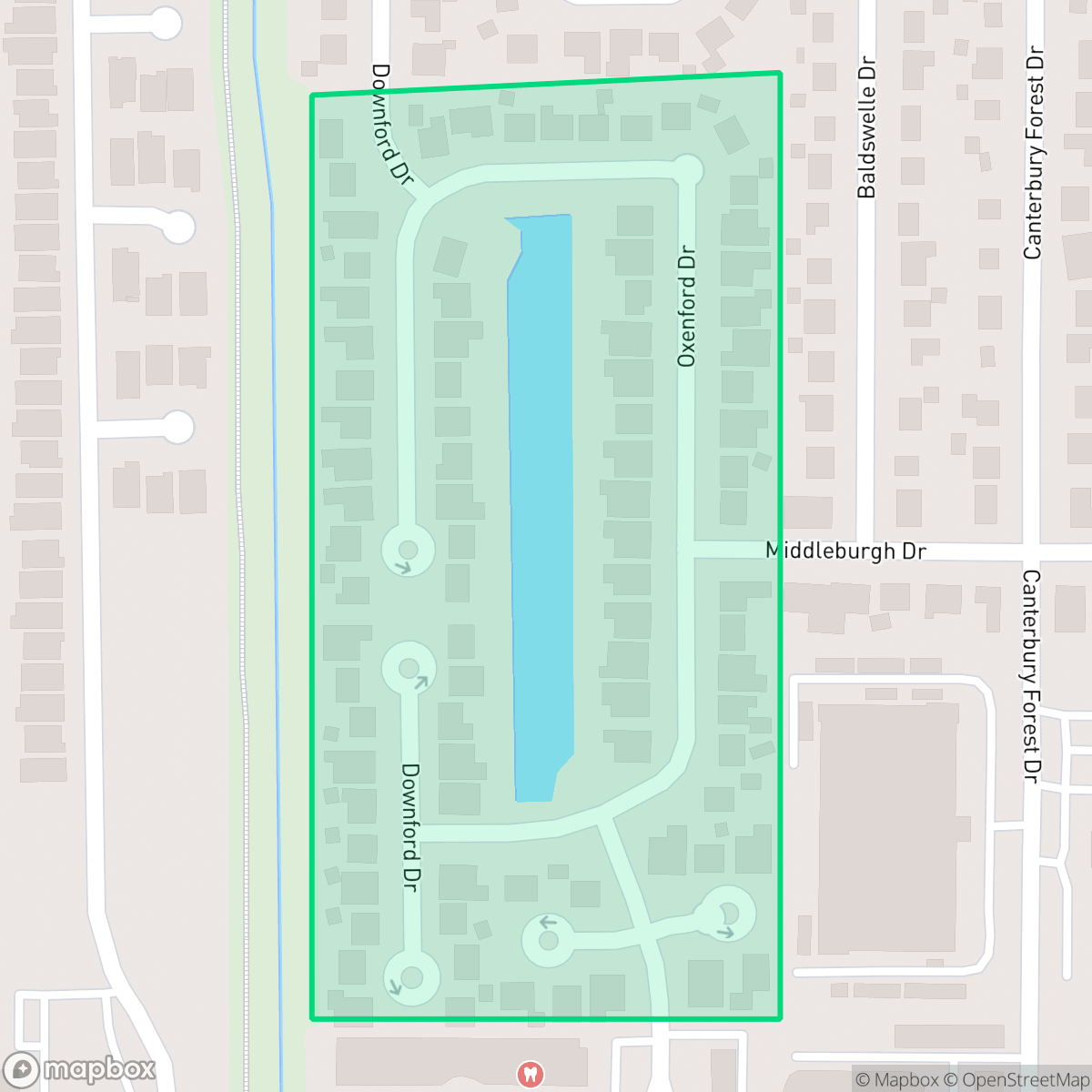 Map showing the location of Lakewood Forest North, Houston, TX