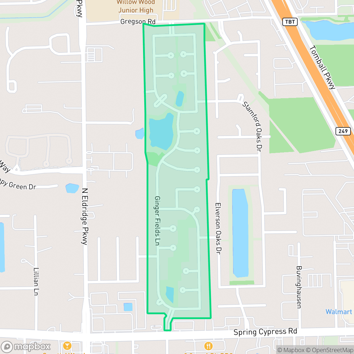 Map showing the location of Park at Glen Arbor, Houston, TX