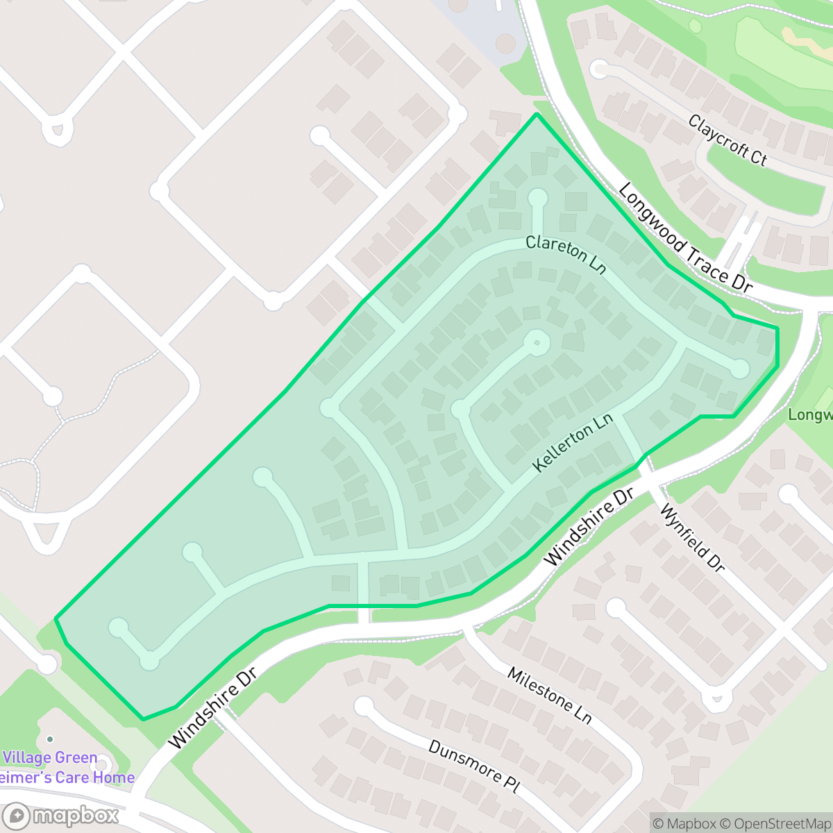 Map showing the location of Section 4, Houston, TX
