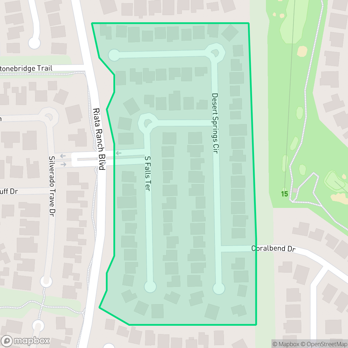 Map showing the location of Verde Ridge, Houston, TX