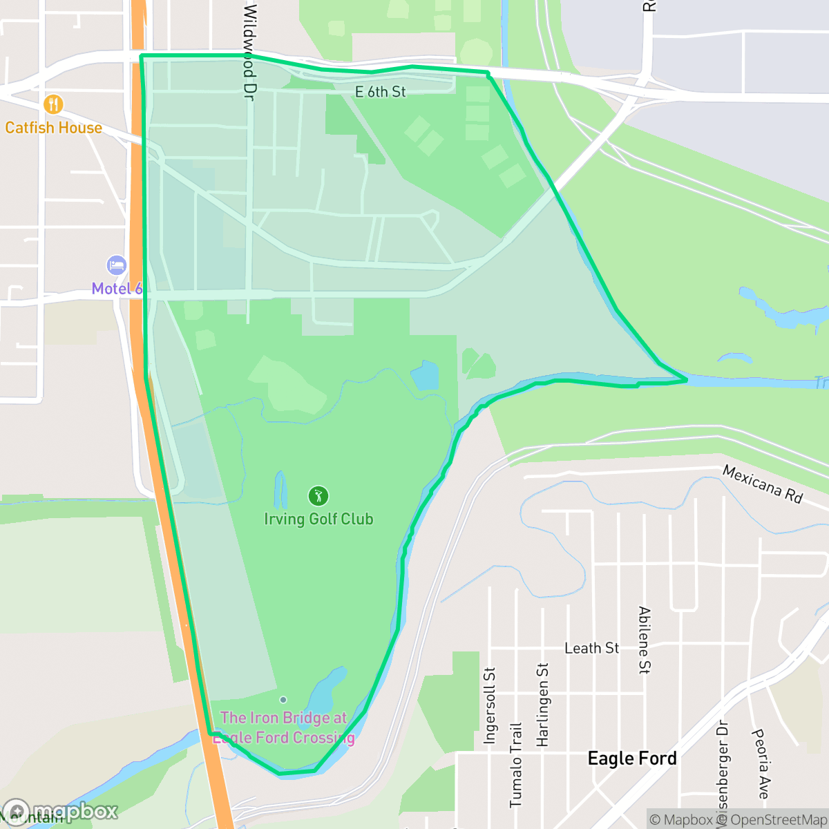 Map showing the location of Trinity View, Irving, TX