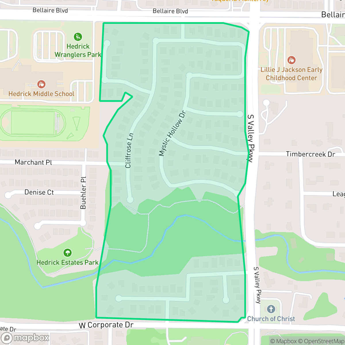 Map showing the location of Reserve at Timber Creek, Lewisville, TX