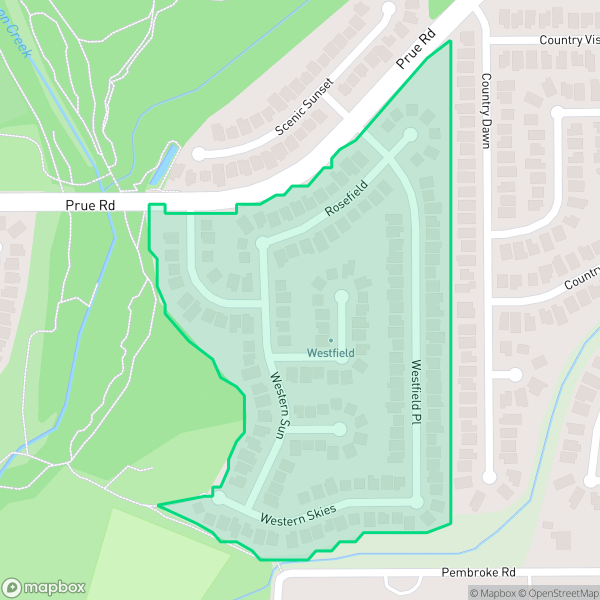 Map showing the location of Alamo Farmsteads-Babcock Road-Owners Association of Westfie, San Antonio, TX