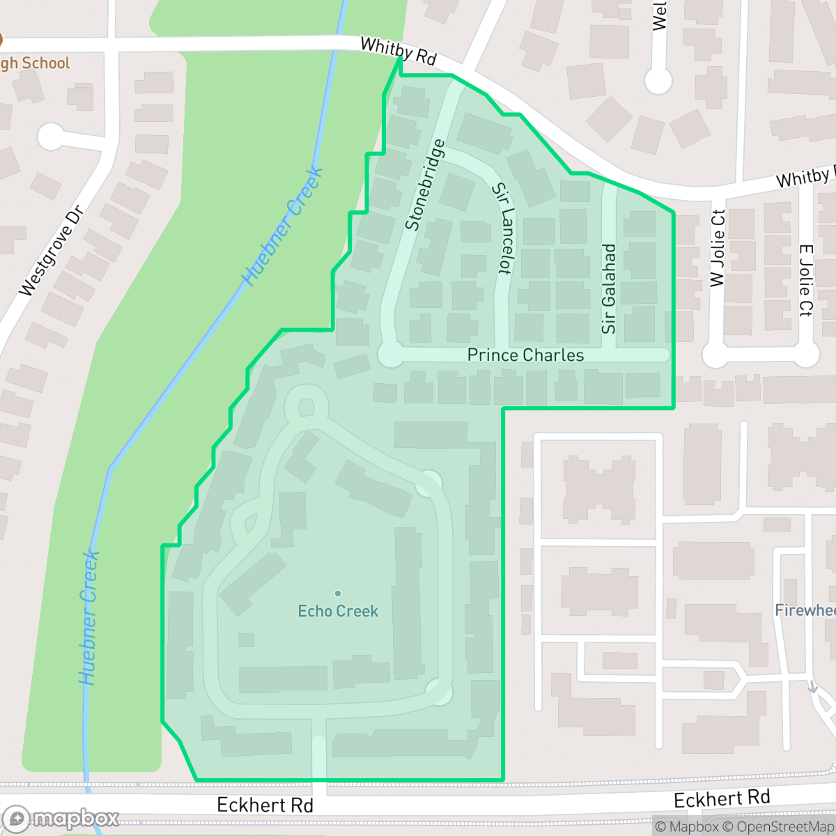Map showing the location of Northhampton-Alamo Farmsteads-Babcock Road, San Antonio, TX