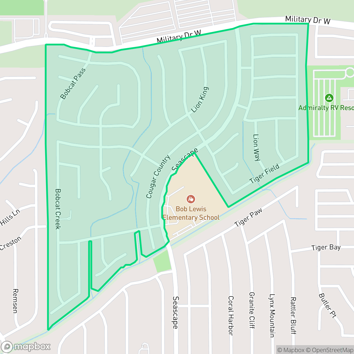 Map showing the location of Spring Vistas, San Antonio, TX
