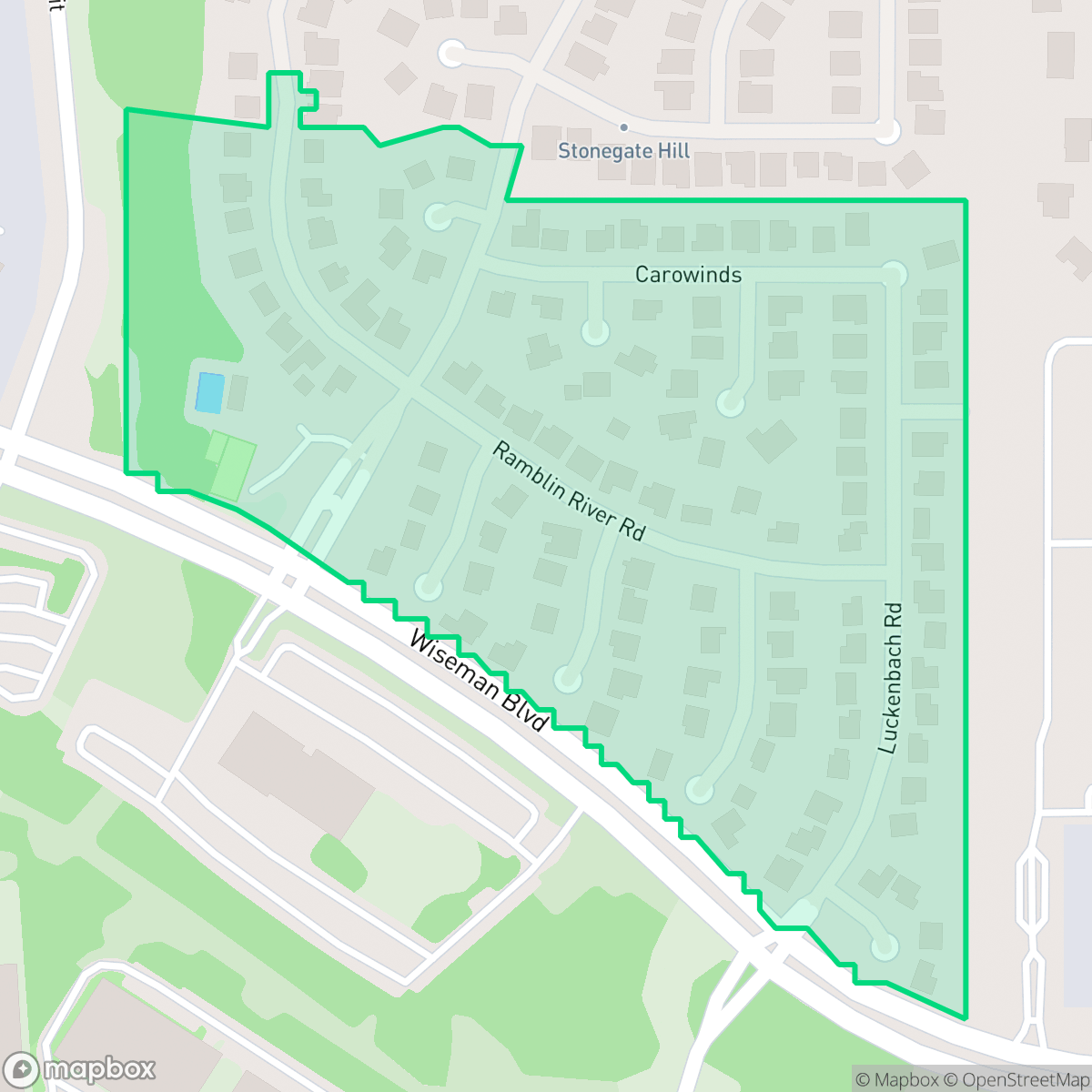 Map showing the location of Stonegate Hills at Westover Hill, San Antonio, TX