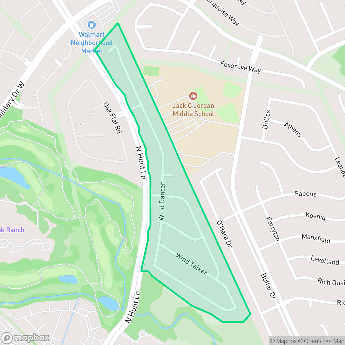 Map showing the location of The Enclave at Westover Hills, San Antonio, TX