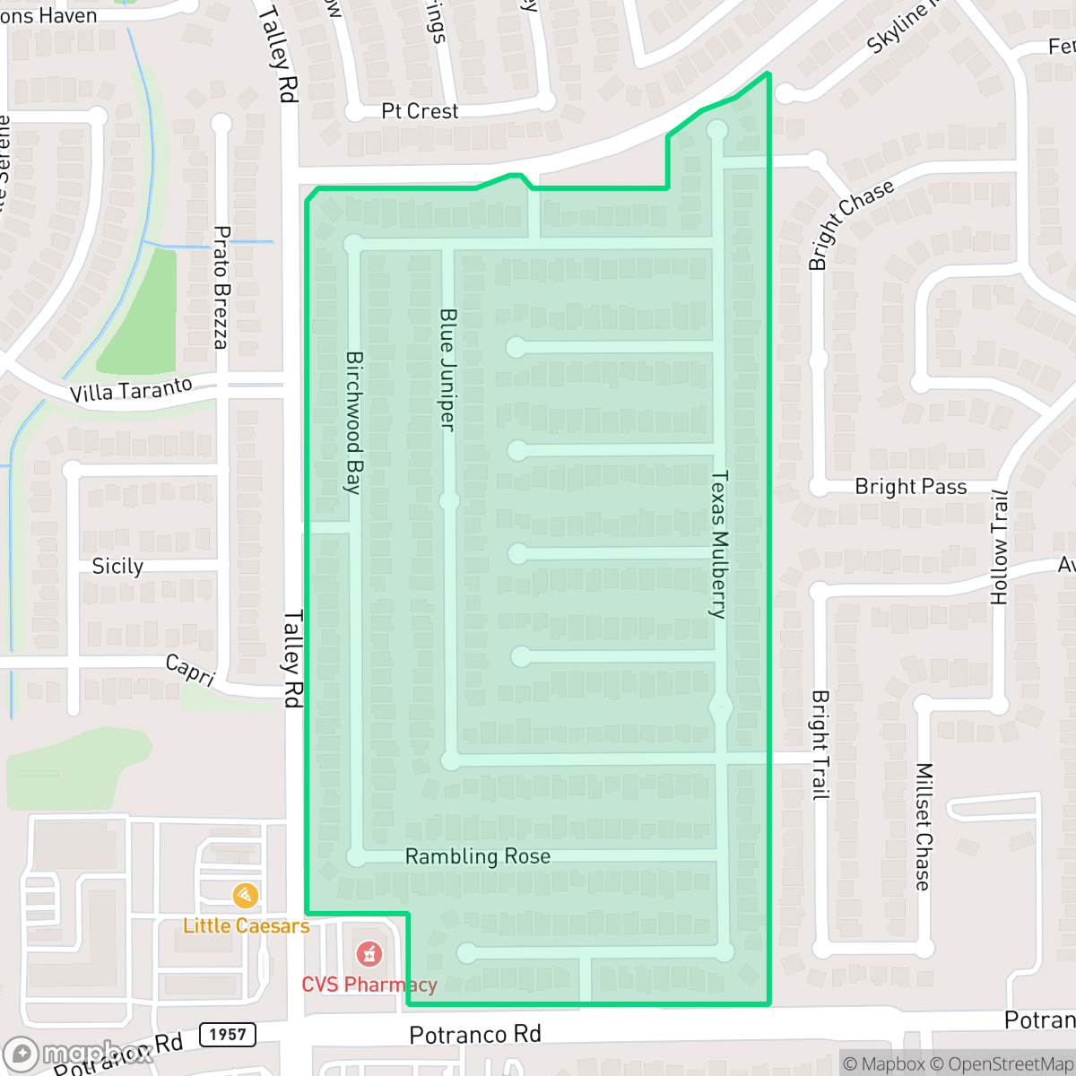 Map showing the location of Vista at the Villages of Westcreek, San Antonio, TX