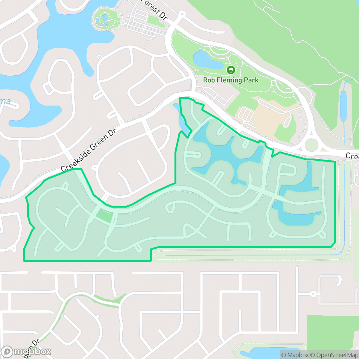 Map showing the location of Wilde Creek, The Woodlands, TX